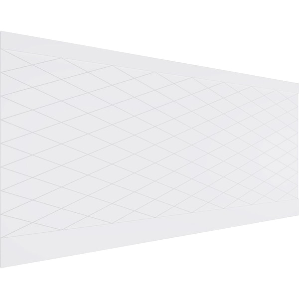 Ekena Millwork 44"H x 94 1/2"W Linked Diamond PVC Wainscot Paneling Kit WPK44X94LDM - main